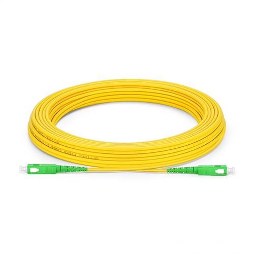 10m (32.8ft) SC APC to SC APC Simplex OS2 Single-Mode Fiber Patch Cable