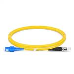 0.5m - 9/125 OS2 ST to SC Singlemode Duplex Fiber Cable