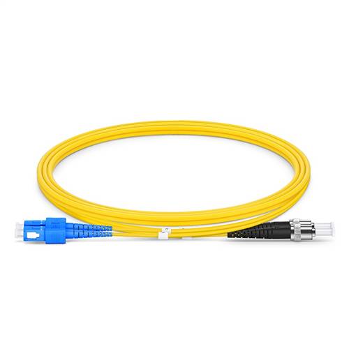 0.5m (1.6ft) 9/125 OS2 ST to SC Singlemode Duplex Fiber Optic Patch Cable