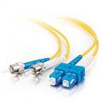 2m - 9/125 OS2 ST to SC Singlemode Duplex Fiber Cable