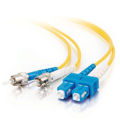 3m (9.8ft) 9/125 OS2 ST to SC Singlemode Duplex Fiber Optic Patch Cable