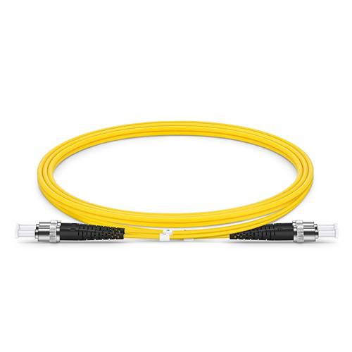 0.5m (1.6ft) 9/125 OS2 ST to ST Singlemode Duplex Fiber Optic Patch Cable
