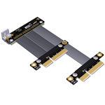 PCIe 3.0 Dual x4 Male to U.2 SFF-8639 Up R/A SSD Extension Cable