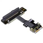 PCIe 3.0 M.2 Key A.E. to U.2 SFF-8639 Female Up R/A SSD Extension Cable