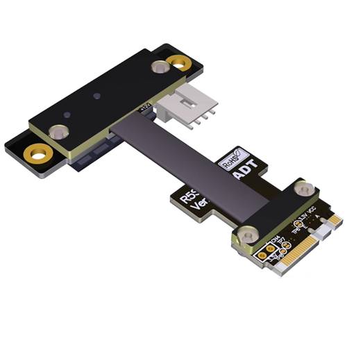 P3-M2AE-X1FDR M.2 Key A.E. to PCIe 3.0 x1 Female Down R/A Extension Cable