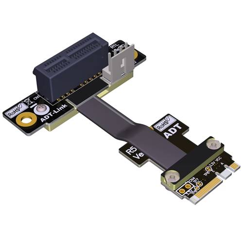 P3-M2AE-X1FUR M.2 Key A.E. to PCIe 3.0 x1 Female Up R/A Extension Cable