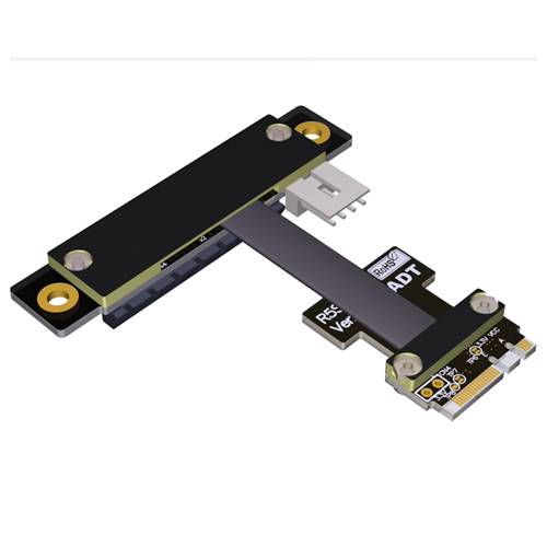 P3-M2AE-X4FDR M.2 Key A.E. to PCIe 3.0 x4 Female Down R/A Extension Cable