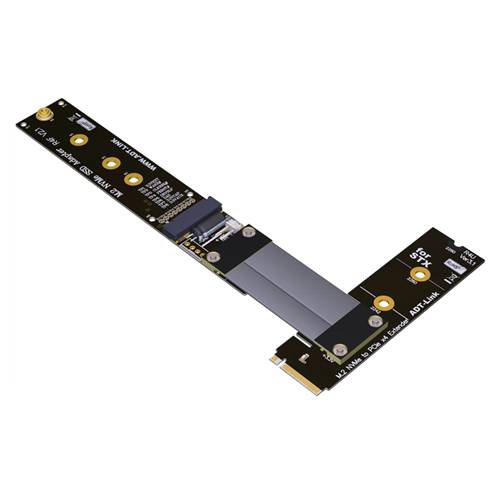 P3-M2N-LBM2NF PCIe 3.0 M.2 NVMe Key-M Male to Left Bend M.2 NVMe Key-M Female SSD Extension Cable