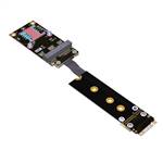 PCIe 3.0 M.2 NVMe Key-M Male to Mini PCIe Female Extension Cable