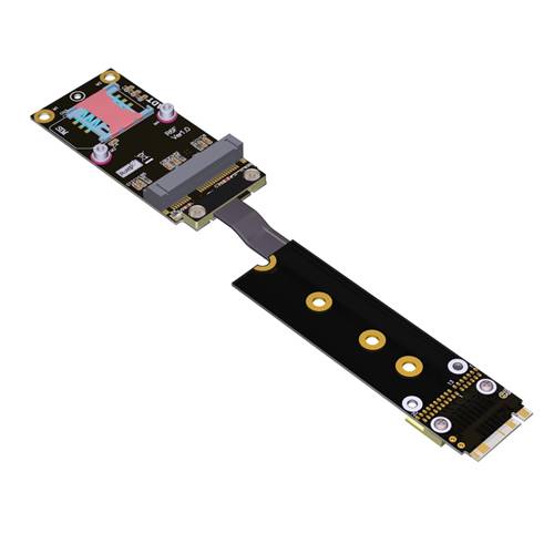 P3-M2N-MPF PCIe 3.0 M.2 NVMe Key-M Male to Mini PCIe Female Extension Cable