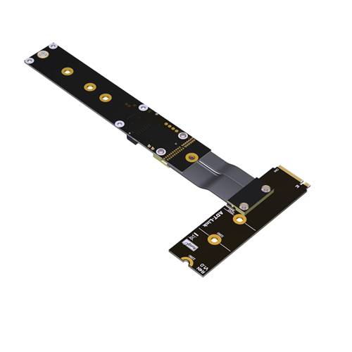 P3-M2N-RBM2NF PCIe 3.0 M.2 NVMe Key-M Male to Right Bend M.2 NVMe Key-M Female SSD Extension Cable