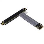 M.2 NVMe Male to Reverse PCIe 3.0 x16 Female Down R/A Extension Cable