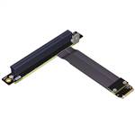 M.2 NVMe Male to Reverse PCIe 3.0 x16 Female Up R/A Extension Cable
