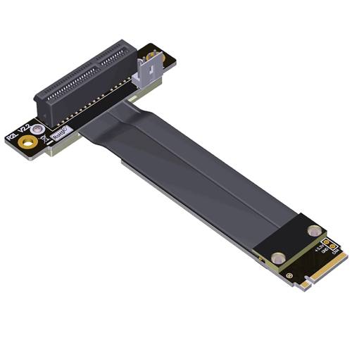 P3-M2N-RX4FUR M.2 NVMe Male to Reverse PCIe 3.0 x4 Female Up R/A Extension Cable