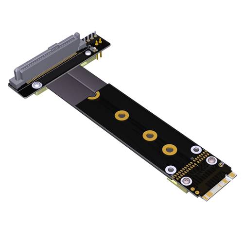 P3-M2N-U2URA PCIe 3.0 M.2 NVMe Key-M Male to U.2 SFF-8639 Up R/A SSD Extension Cable