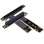 M.2 NVMe Male to PCIe 3.0 x16 Female Up R/A Extension Cable