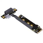 M.2 NVMe Male to PCIe 3.0 x1 Female Down R/A Extension Cable