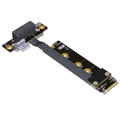 P3-M2N-X1FDR M.2 NVMe Male to PCIe 3.0 x1 Female Down R/A Extension Cable
