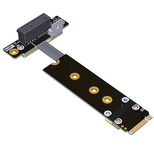 P3-M2N-X1FUR M.2 NVMe Male to PCIe 3.0 x1 Female Up R/A Extension Cable