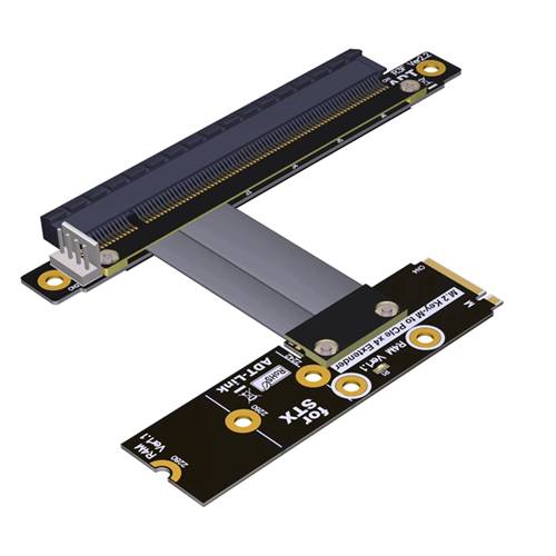 P3-M2NLB-X16F M.2 NVMe Male Left Bend to PCIe 3.0 x16 Female Extension Cable