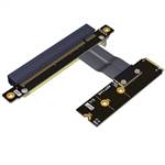 M.2 NVMe Male Right Bend to PCIe 3.0 x16 Female Extension Cable