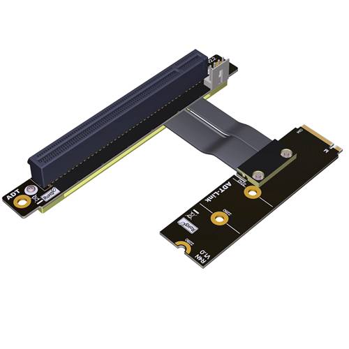 P3-M2NRB-X16FUR M.2 NVMe Male Right Bend to PCIe 3.0 x16 Female Up R/A Extension Cable