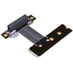 M.2 NVMe Male Right Bend to PCIe 3.0 x4 Female Down R/A Extension Cable