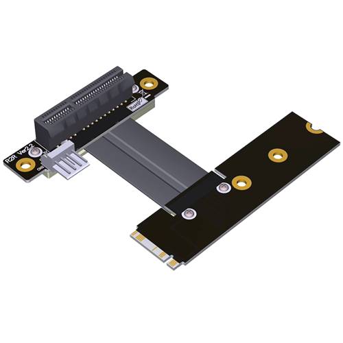 P3-M2NRB-X4FDR M.2 NVMe Male Right Bend to PCIe 3.0 x4 Female Down R/A Extension Cable