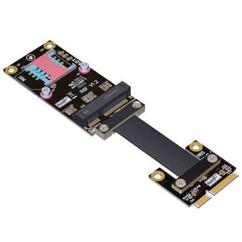 P3-MPEM-MPEF PCIe 3.0 Mini PCIe Male to Mini PCIe Female Extension Cable