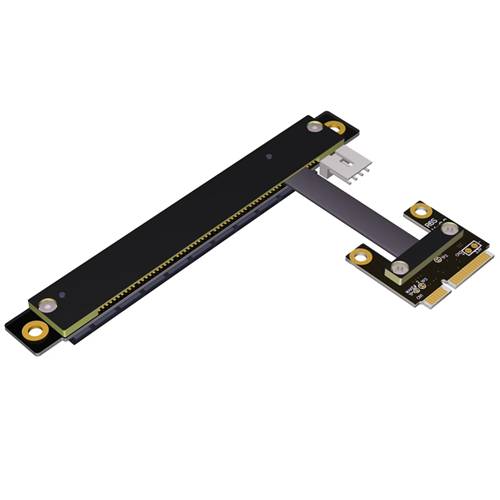 P3-MPEM-X16FDR Mini PCIe Male to PCIe 3.0 x16 Female Down R/A Extension Cable