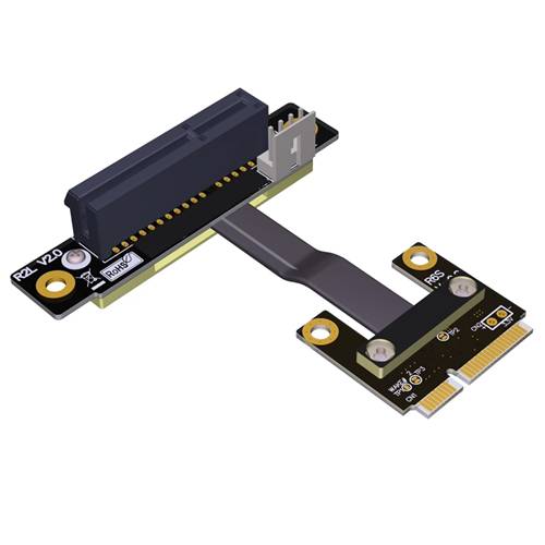 P3-MPEM-X4FUR Mini PCIe Male to PCIe 3.0 x4 Female Up R/A Extension Cable