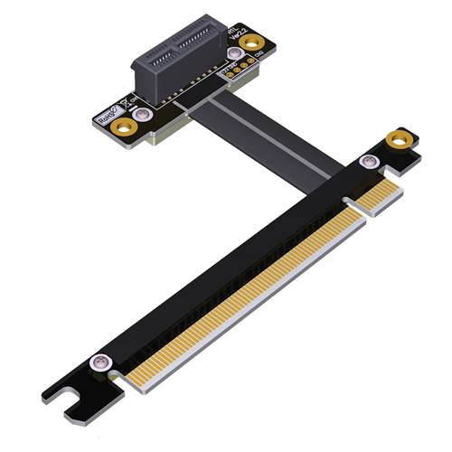 P3-X16M-X1FUR PCIe 3.0 x16 Male to x1 Female Up R/A Extension Cable