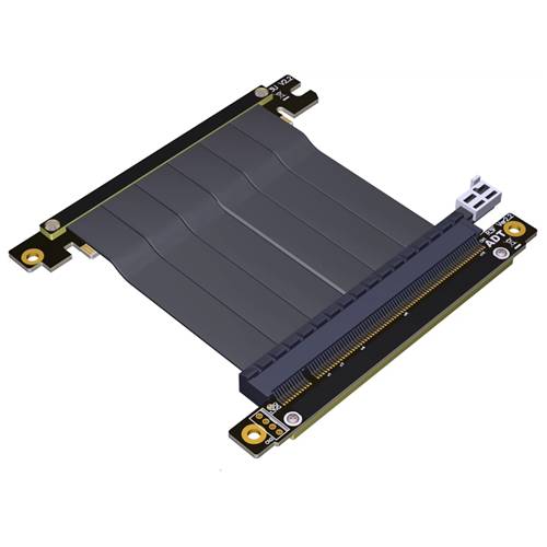 P3-X16M180-X16F180 PCIe 3.0 x16 Male to x16 Female Extension Cable, Both Side Turn 180 Degree