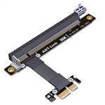 P3-X1M-X16FLP PCIe 3.0 x1 Male to x16 Female Extension Cable with Lock and SATA 15P Power Cable