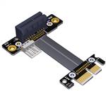 P3-X1M-X1FDRP PCIe 3.0 x1 to x1 Extension Cable, Male STR to Female Down R/A with SATA 15P Power Cable