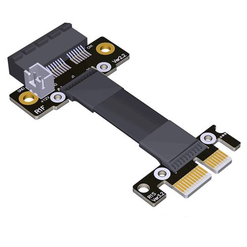P3-X1M-X1FP PCIe 3.0 x1 to x1 Extension Cable, Male STR to Female STR with SATA 15P Power Cable