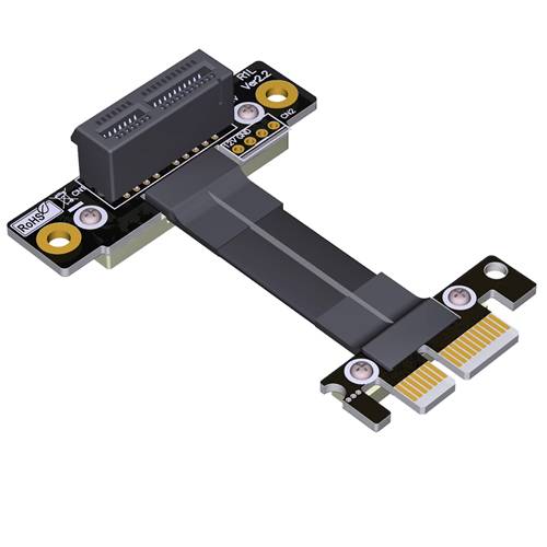 P3-X1M-X1FUR PCIe 3.0 x1 to x1 Extension Cable, Male STR to Female Up R/A
