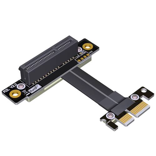 P3-X1M-X4FUR PCIe 3.0 x1 Male to x4 Female Up R/A Extension Cable