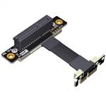 P3-X1MDR-X4FUR PCIe 3.0 x1 Male Down R/A to x4 Female Up R/A Extension Cable