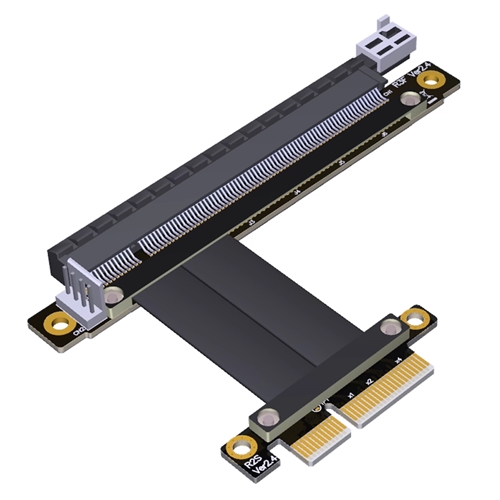 P3-X4M-X16F-P PCIe 3.0 x4 Male to x16 Female Extension Cable with SATA 15P Power Cable