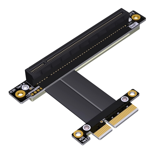 P3-X4M-X16FDR PCIe 3.0 x4 Male to x16 Female Down R/A Extension Cable