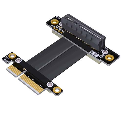 P3-X4M-X4FDR PCIe 3.0 x4 Male to x4 Female Down R/A Extension Cable