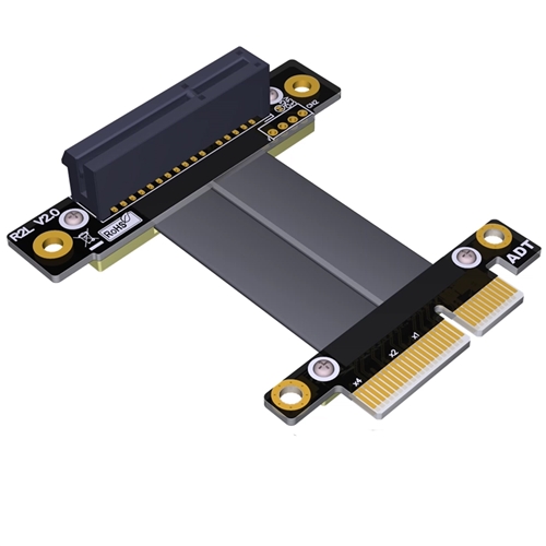 P3-X4M-X4FUR PCIe 3.0 x4 Male to x4 Female Up R/A Extension Cable