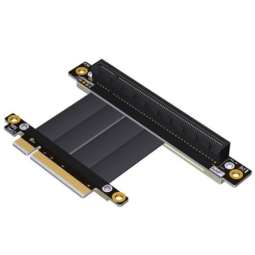 P3-X8M-X16FDR PCIe 3.0 x8 Male to x16 Female Down R/A Extension Cable