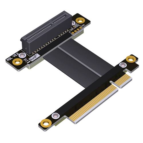 P3-X8M-X4FUR PCIe 3.0 x8 Male to x4 Female Up R/A Extension Cable