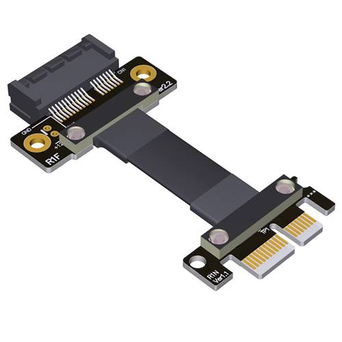 P3X1-CRO-M-F PCIe 3.0 x1 Tx to Rx Cross Over Jumper Cable, Male to Female