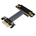 PCIe 3.0 x1 Tx to Rx Cross Over Jumper Cable, Male to Female Down R/A