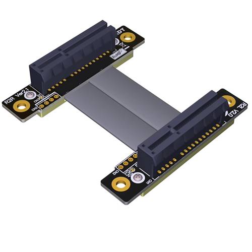 P3X4-STR-FR-FR PCIe 3.0 x4 Tx to Tx Straight Through Jumper Cable, Female R/A to Female R/A