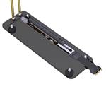 M.2 Key A.E. to PCIe 4.0 x16 Female Up R/A Extension Cable with Foot Base