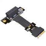 M.2 Key A.E. to PCIe 4.0 x1 Female Up R/A Extension Cable
